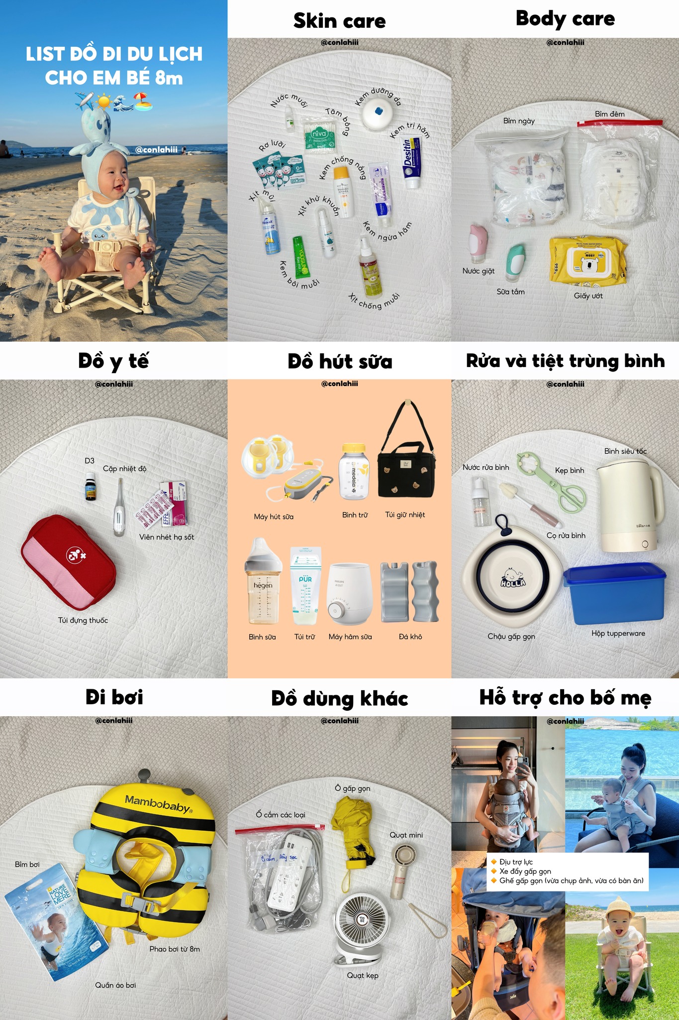 "Outfit check" xinh yêu của gia đình nhỏ 3 người, bí kíp cho em bé 8 tháng đi du lịch cực NHÀN - VUI- Ảnh 10.