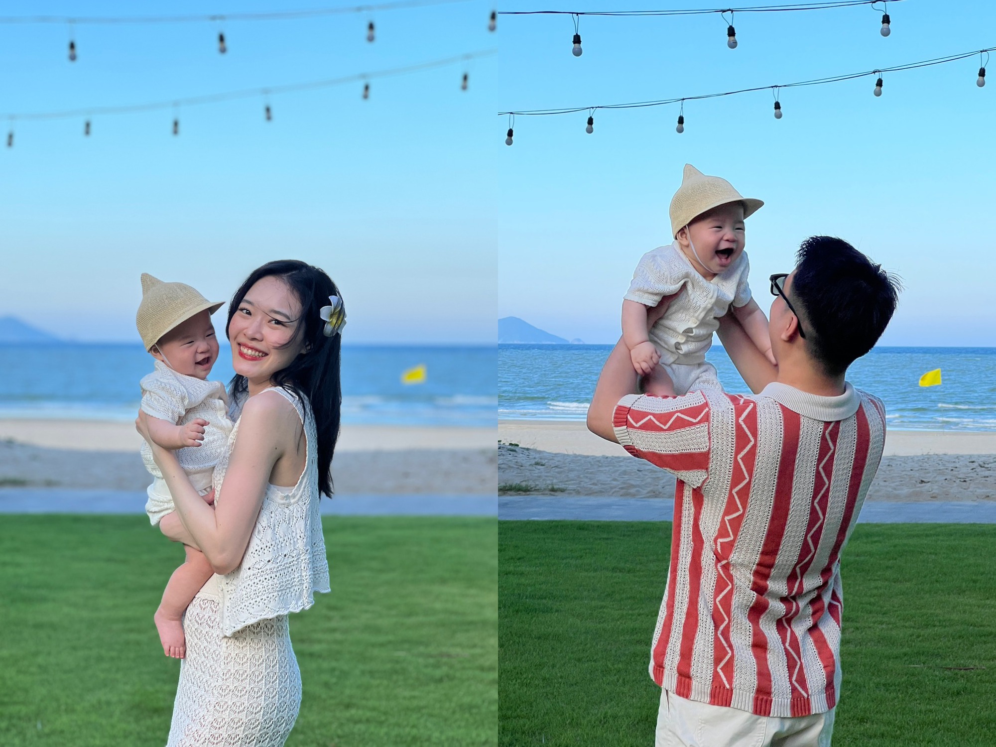 "Outfit check" xinh yêu của gia đình nhỏ 3 người, bí kíp cho em bé 8 tháng đi du lịch cực NHÀN - VUI- Ảnh 2.