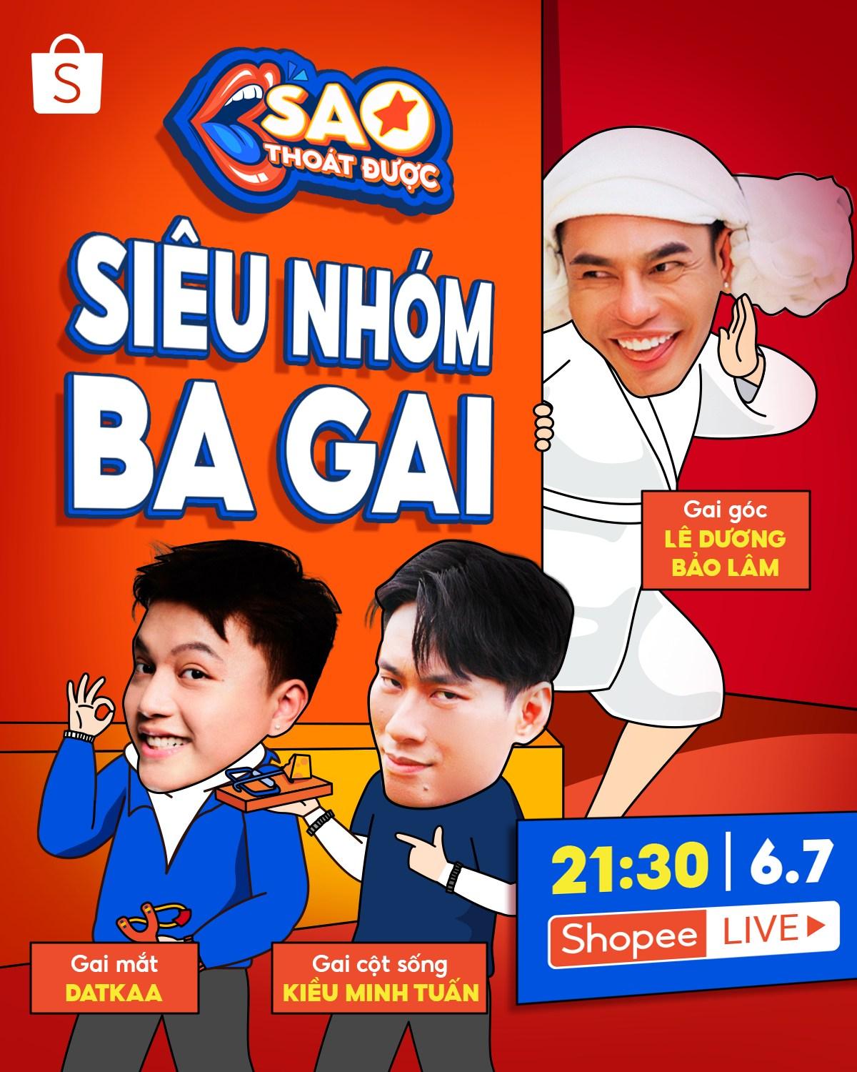 Bất ngờ khi dàn mỹ nam “chông gai” và “ba gai” nối nhau lên sóng Shopee Live trong siêu hội 7.7- Ảnh 2. Bất ngờ khi dàn mỹ nam “chông gai” và “ba gai” nối nhau lên sóng Shopee Live trong siêu hội 7.7- Ảnh 2.