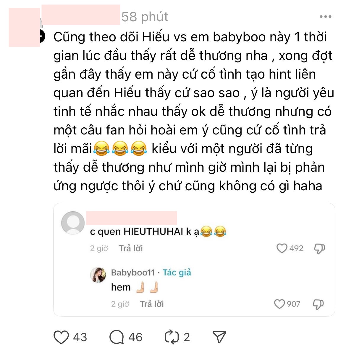 Bạn gái của HIEUTHUHAI bị chỉ trích- Ảnh 1. Bạn gái của HIEUTHUHAI bị chỉ trích- Ảnh 1.