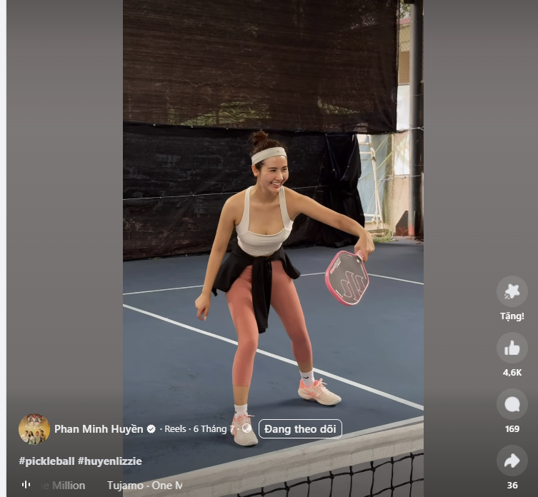 Huyền Lizzie đi chơi pickleball hàng ngày, chụp ảnh liên tục, tập lúc nào?- Ảnh 5. Huyền Lizzie đi chơi pickleball hàng ngày, chụp ảnh liên tục, tập lúc nào?- Ảnh 5.