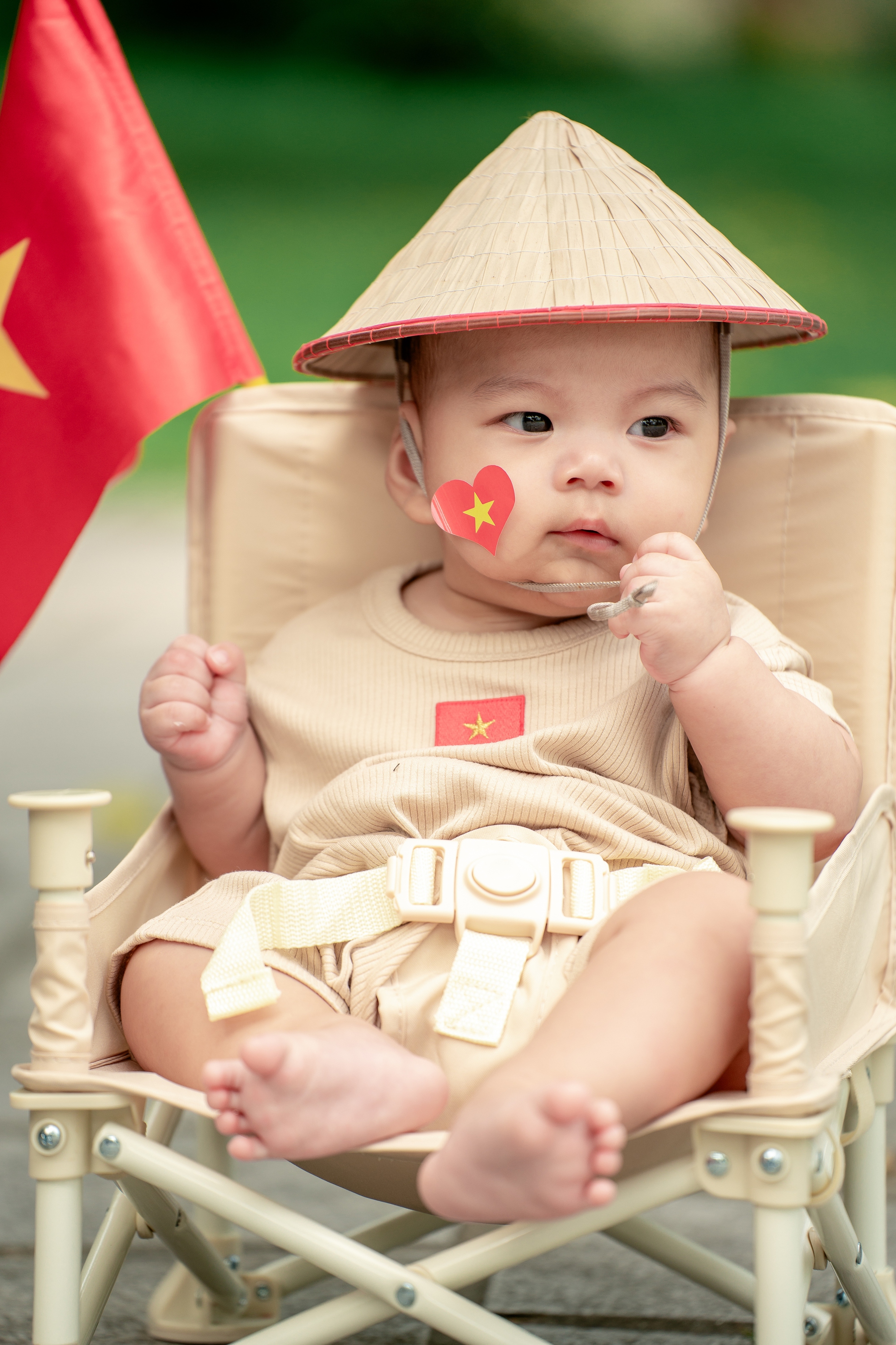 Loạt gia đình bỉm sữa flex tình yêu nước, đưa các "búp măng non" đến từ Tuyên Quang đi chụp bộ ảnh chào đón 2/9- Ảnh 16.