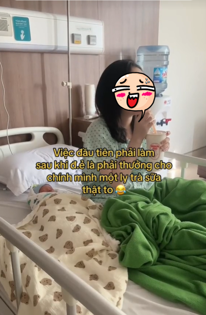 Vừa đẻ xong tự thưởng ly trà sữa, mẹ bỉm bị chỉ trích, chị em bênh vực "thứ cần kiêng chính là cộng đồng mạng"- Ảnh 1.
