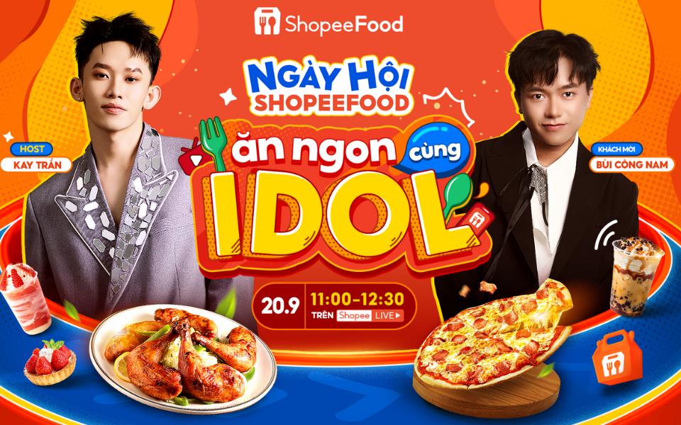 Trước thềm công diễn, bộ đôi anh tài Kay Trần - Bùi Công Nam "đánh lẻ" livestream mukbang phá đảo ShopeeFood- Ảnh 1. Trước thềm công diễn, bộ đôi anh tài Kay Trần - Bùi Công Nam "đánh lẻ" livestream mukbang phá đảo ShopeeFood- Ảnh 1.
