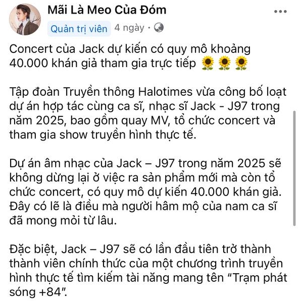 Các thông tin xoay quanh concert của Jack trong năm 2025 đã âm thầm bị gỡ bỏ- Ảnh 2.