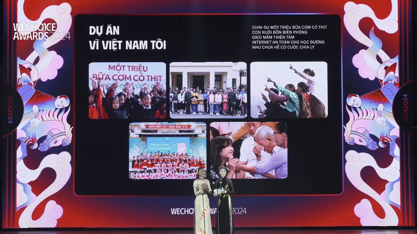Vinh danh tại WeChoice Awards, dự án vì Việt Nam tôi - "CHIN-SU Một triệu bữa cơm có thịt" tiếp sức trò vùng cao- Ảnh 4. Vinh danh tại WeChoice Awards, dự án vì Việt Nam tôi - "CHIN-SU Một triệu bữa cơm có thịt" tiếp sức trò vùng cao- Ảnh 4.