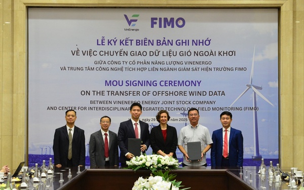 VinEnergo và FIMO ký kết hợp tác chuyển giao dữ liệu đo gió đầu tiên ở Việt Nam- Ảnh 1.