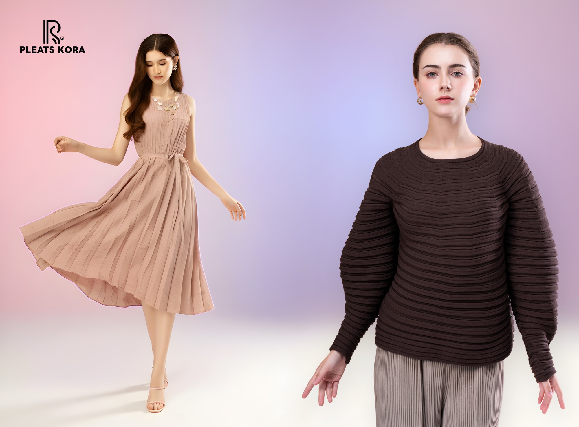 Hòa mình trong làn khói ấm cùng BST “Warm Haze” của Pleats Kora- Ảnh 3.