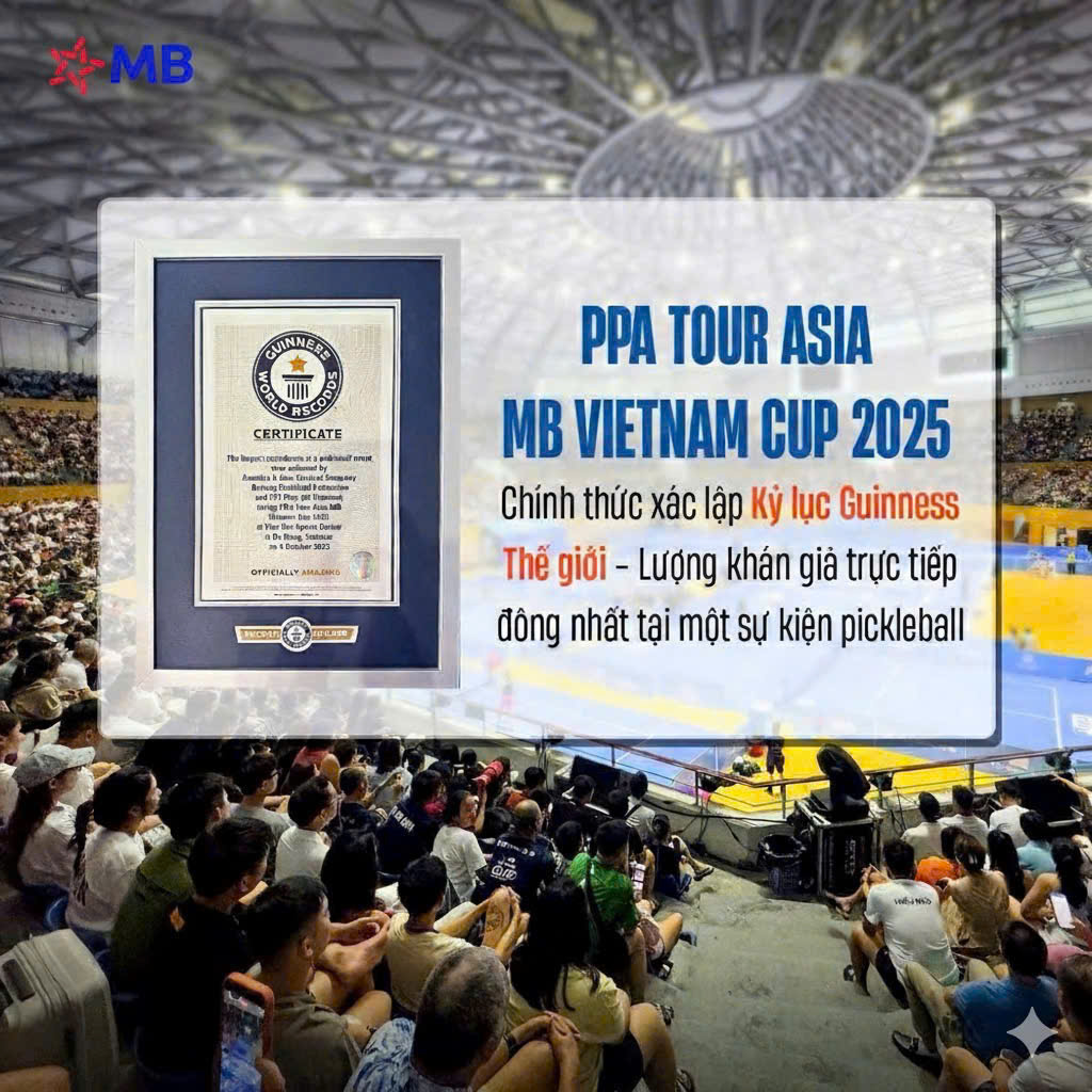 MB đồng hành cùng PPA tại Vietnam Cup 2025, lập kỷ lục Guinness Thế giới- Ảnh 2.