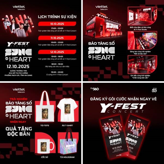 Viettel Y-Fest 2025 lần đầu tiên đến với An Giang: Khán giả miền Tây sẵn sàng “hoà nhịp thấu cảm”- Ảnh 1. Viettel Y-Fest 2025 lần đầu tiên đến với An Giang: Khán giả miền Tây sẵn sàng “hoà nhịp thấu cảm”- Ảnh 1.
