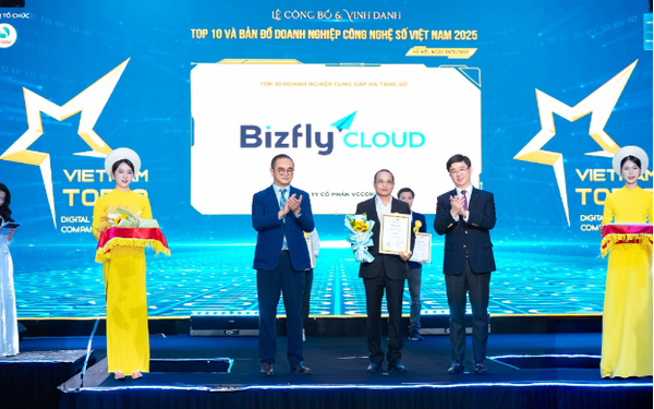 Bizfly Cloud lọt Top 10 Doanh nghiệp Cung cấp Hạ tầng số tại Vietnam Top 10 Tech & Map- Ảnh 1.