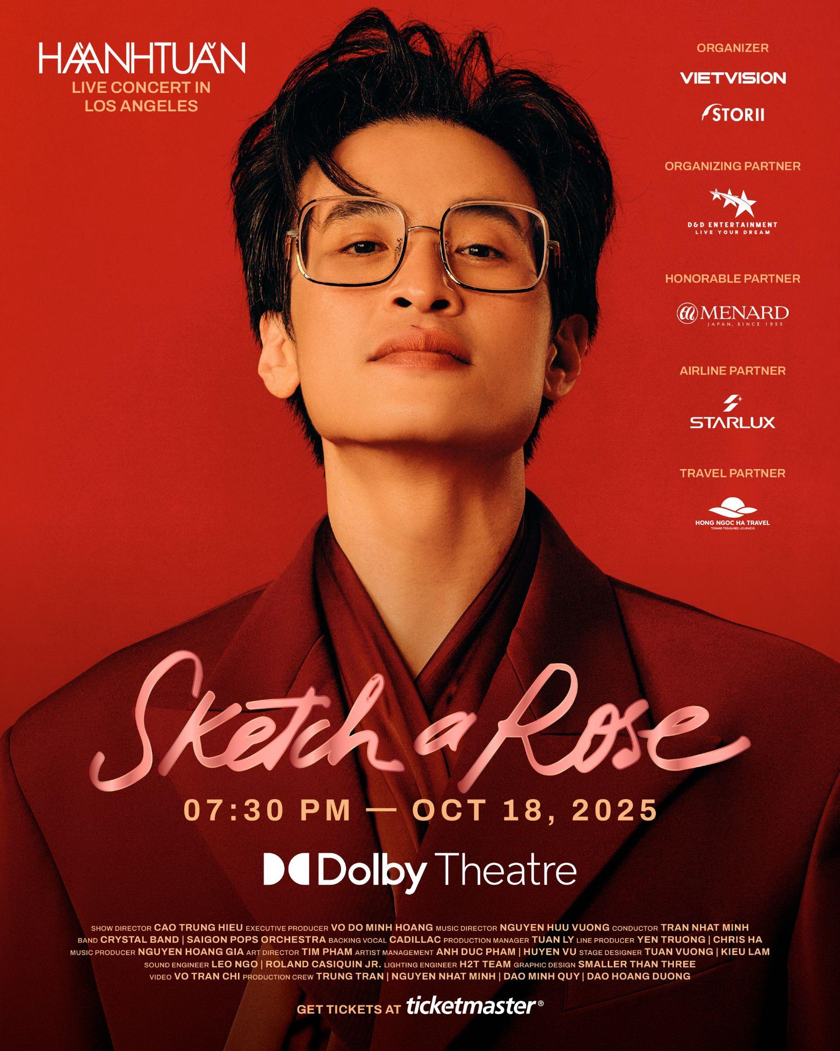 “Sketch A Rose” In Los Angeles - Hà Anh Tuấn và đêm nhạc Việt Nam đầu tiên tại Dolby Theatre- Ảnh 2. “Sketch A Rose” In Los Angeles - Hà Anh Tuấn và đêm nhạc Việt Nam đầu tiên tại Dolby Theatre- Ảnh 2.