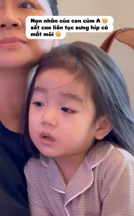 Bé Bún - con gái hot mom Nam Thương, bị ốm: Người mệt nhừ, mắt xưng húp, vẫn xứng danh "tiểu mỹ nhân"- Ảnh 2.