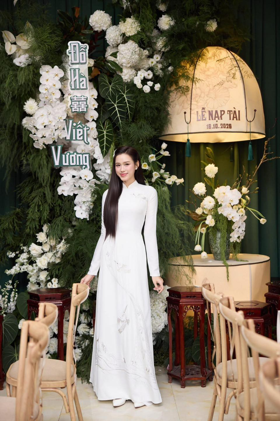 HH Đỗ Hà ăn hỏi: Cô dâu đặt 21 bộ áo dài, riêng áo dài cưới từ tên gọi đã mang ý nghĩa đặc biệt- Ảnh 6.