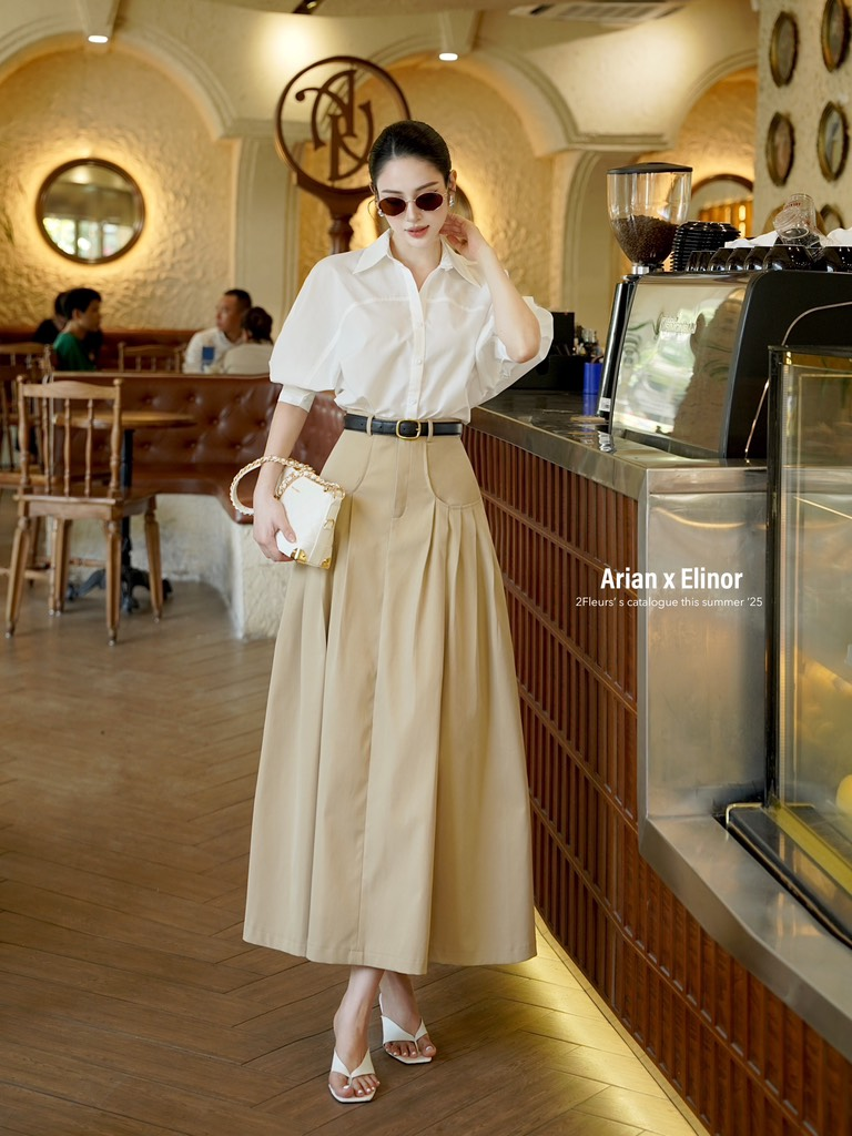 Chỉ với 2 mẫu sơ mi trắng giá chưa đến 500k, Huyền Lizzie tiếp tục làm "náo loạn" khắp cõi mạng- Ảnh 8.