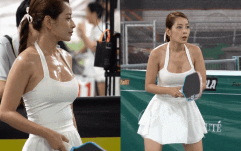 Chi Pu mặc "mát mẻ", khoe visual trắng phát sáng cùng "em Kim vén váy" đánh pickleball - Ảnh 3. Chi Pu mặc "mát mẻ", khoe visual trắng phát sáng cùng "em Kim vén váy" đánh pickleball - Ảnh 3.