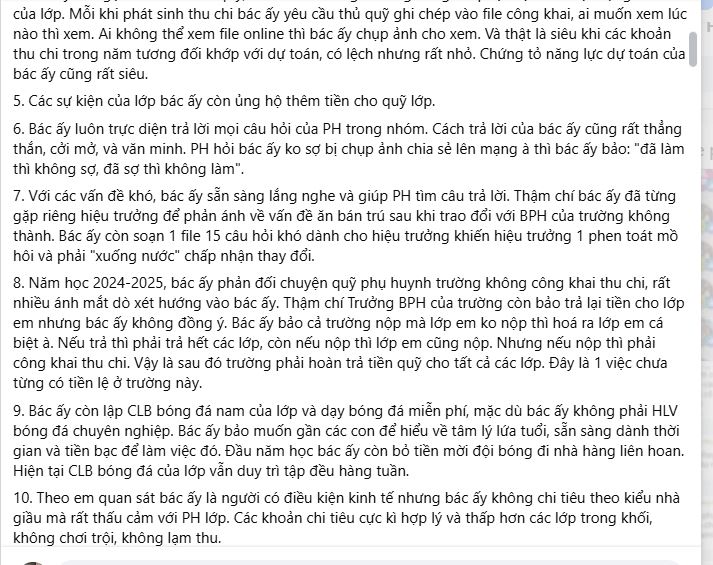 Khoe Trưởng Ban phụ huynh lớp con mình siêu đỉnh, là "hình mẫu" đáng học hỏi, một phụ huynh nhận được bình luận cực thấm!- Ảnh 2.