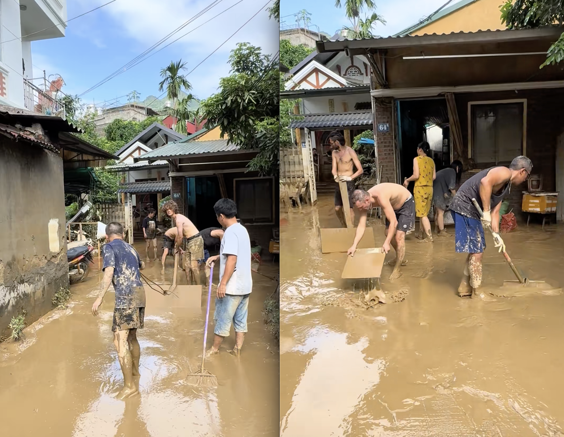 Du lịch Việt Nam đúng đợt mưa bão, khách Tây có thêm trải nghiệm mới: Dân mạng xem vừa buồn cười vừa thích thú- Ảnh 1. Du lịch Việt Nam đúng đợt mưa bão, khách Tây có thêm trải nghiệm mới: Dân mạng xem vừa buồn cười vừa thích thú- Ảnh 1.