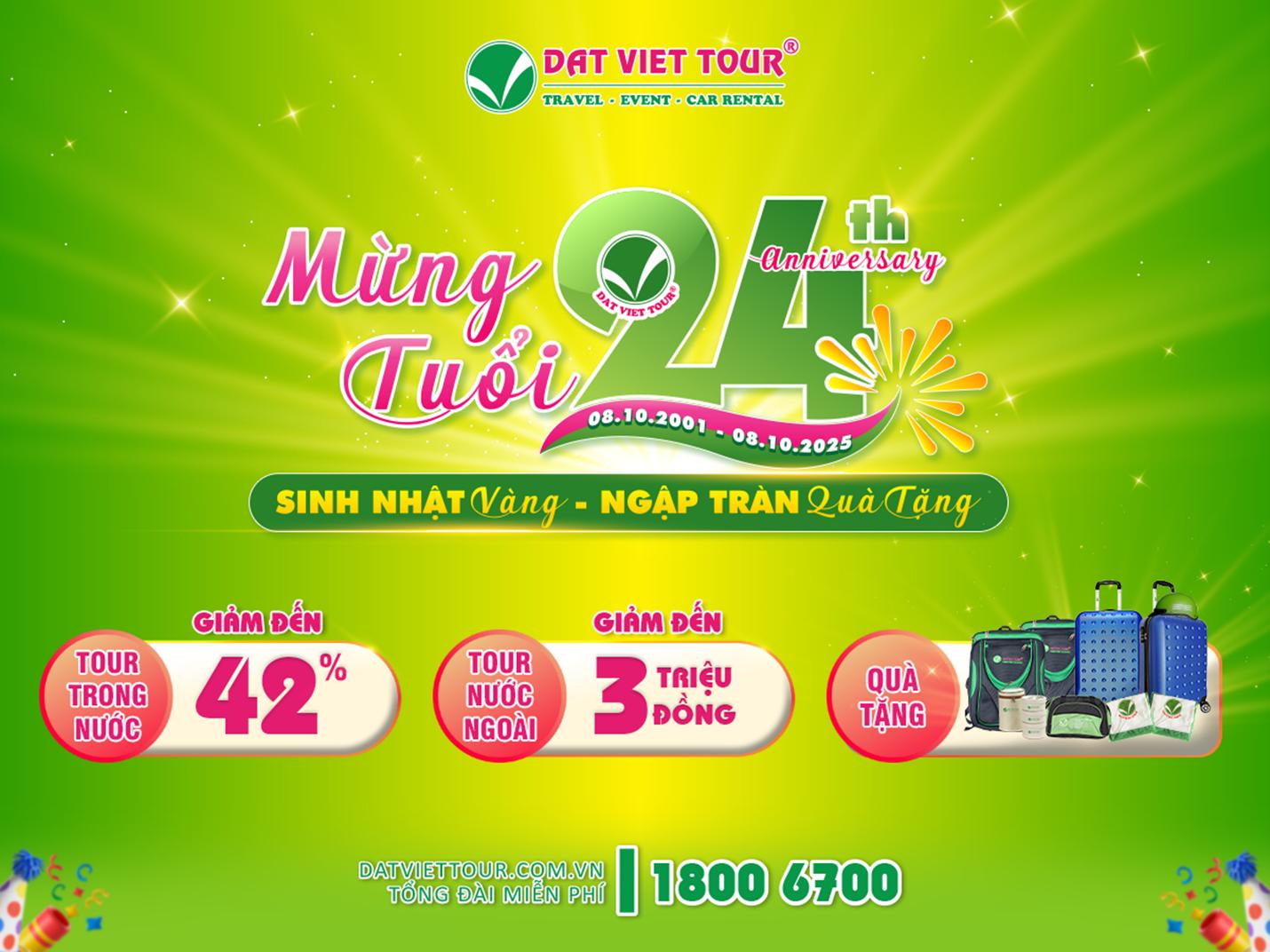 Mừng sinh nhật thứ 24 và nhận cú đúp giải thưởng - Đất Việt Tour mở đại tiệc tri ân- Ảnh 2.