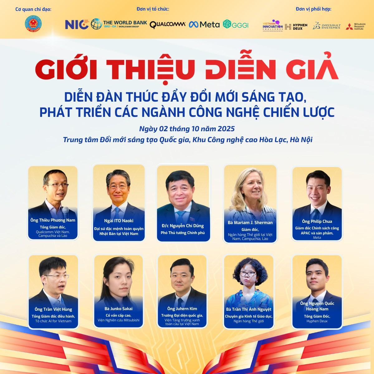 Hàng loạt lãnh đạo, chuyên gia quốc tế dự Diễn đàn công nghệ chiến lược tại NIC Hoà Lạc- Ảnh 2.