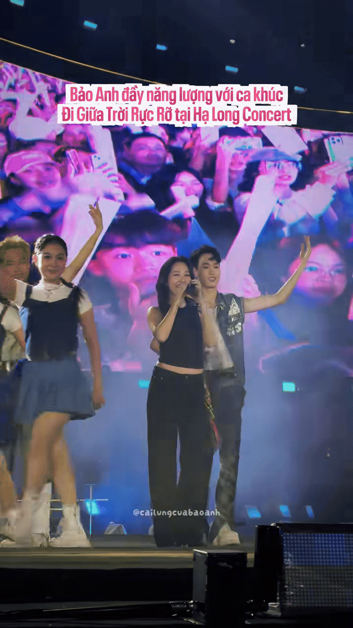 Bảo Anh mặc gì lên sân khấu mà phải xin lỗi thế này? - Ảnh 1. Bảo Anh mặc gì lên sân khấu mà phải xin lỗi thế này? - Ảnh 1.