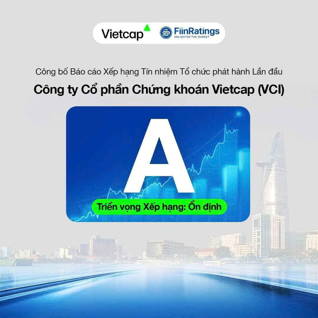 FiinRatings xếp hạng tín nhiệm Vietcap ở mức “A” với triển vọng “Ổn định”- Ảnh 1. FiinRatings xếp hạng tín nhiệm Vietcap ở mức “A” với triển vọng “Ổn định”- Ảnh 1.