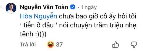 Hoà Minzy bất ngờ nhắn Văn Toàn: "Tôi cưới bạn..." khiến phần bình luận bùng nổ, lộ cả thời điểm tổ chức đám cưới?- Ảnh 3. Hoà Minzy bất ngờ nhắn Văn Toàn: "Tôi cưới bạn..." khiến phần bình luận bùng nổ, lộ cả thời điểm tổ chức đám cưới?- Ảnh 3.