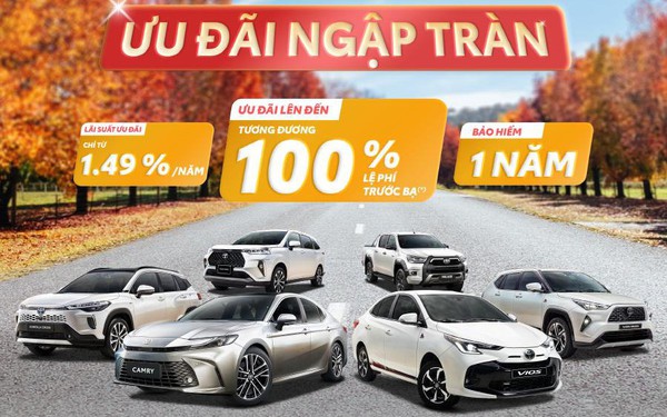 Vượt tháng ngâu với doanh số ấn tượng, Toyota tung ưu đãi khủng cho khách mua xe trong tháng 10- Ảnh 1.