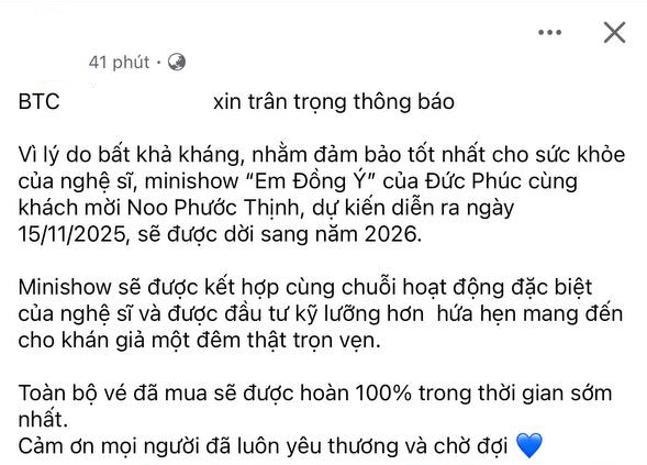 Noo Phước Thịnh - Đức Phúc hủy show- Ảnh 1.