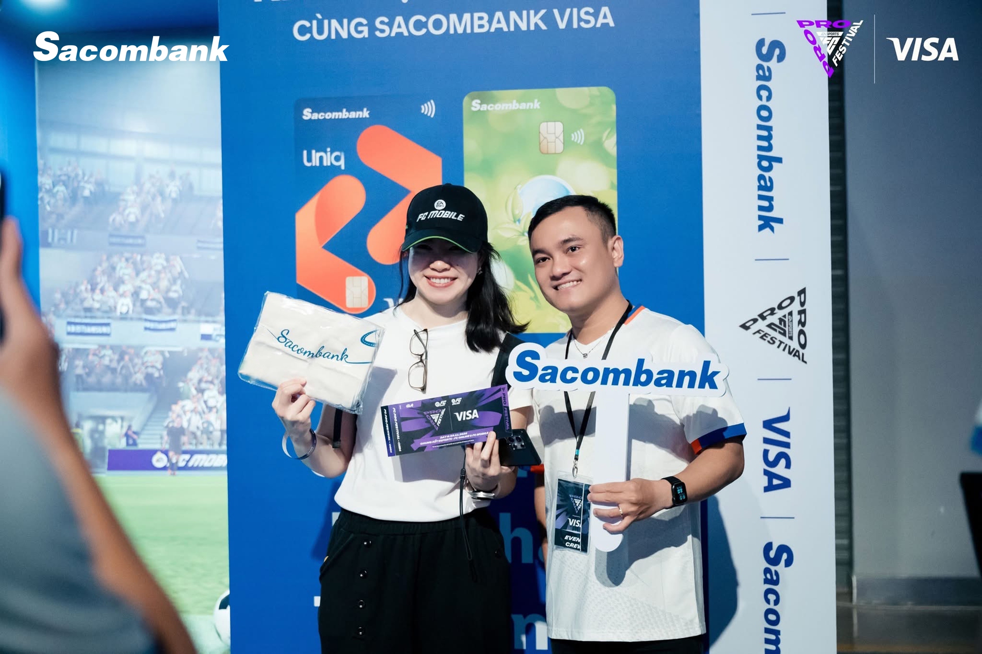 Sacombank đồng hành cùng Visa tại sự kiện thể thao điện tử EA SPORTS FC PRO FESTIVAL 2025- Ảnh 1. Sacombank đồng hành cùng Visa tại sự kiện thể thao điện tử EA SPORTS FC PRO FESTIVAL 2025- Ảnh 1.