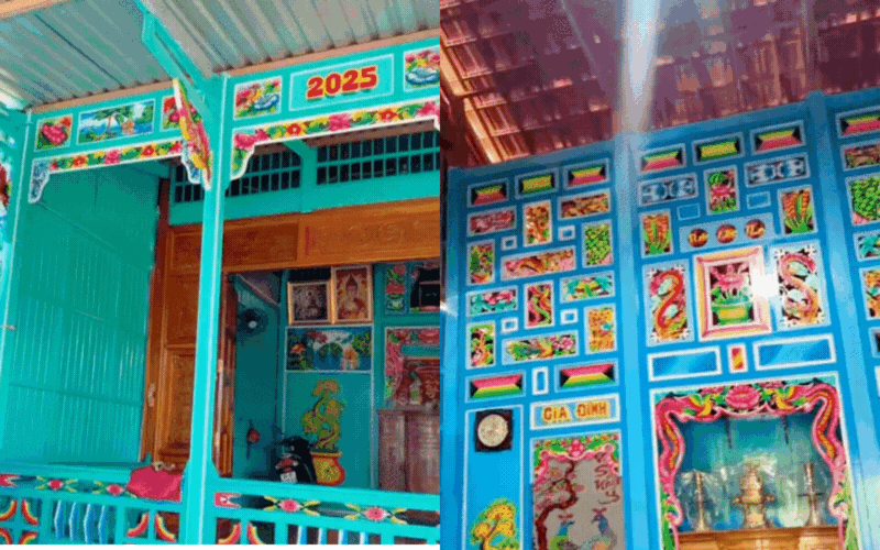 Nhà gỗ miền Tây: Vì sao phải xanh ngắt, hoa văn rực rỡ mới ra đúng chất "miệt sông nước"?- Ảnh 1. Nhà gỗ miền Tây: Vì sao phải xanh ngắt, hoa văn rực rỡ mới ra đúng chất "miệt sông nước"?- Ảnh 1.