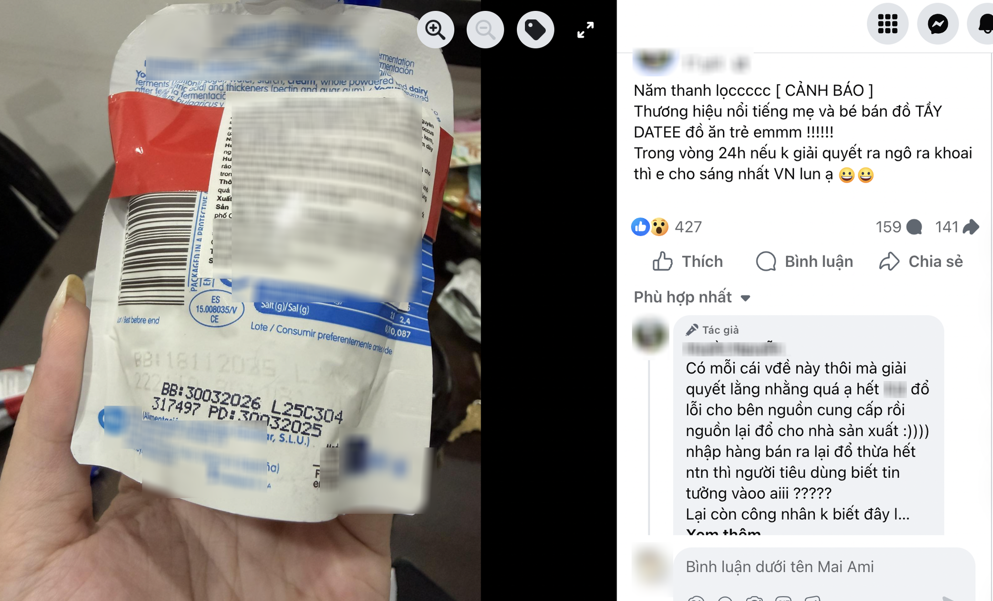 Mua sữa chua cho con, mẹ hãi hùng phát hiện sự bất thường ở hạn sử dụng khiến hội bỉm sữa hoang mang- Ảnh 1.