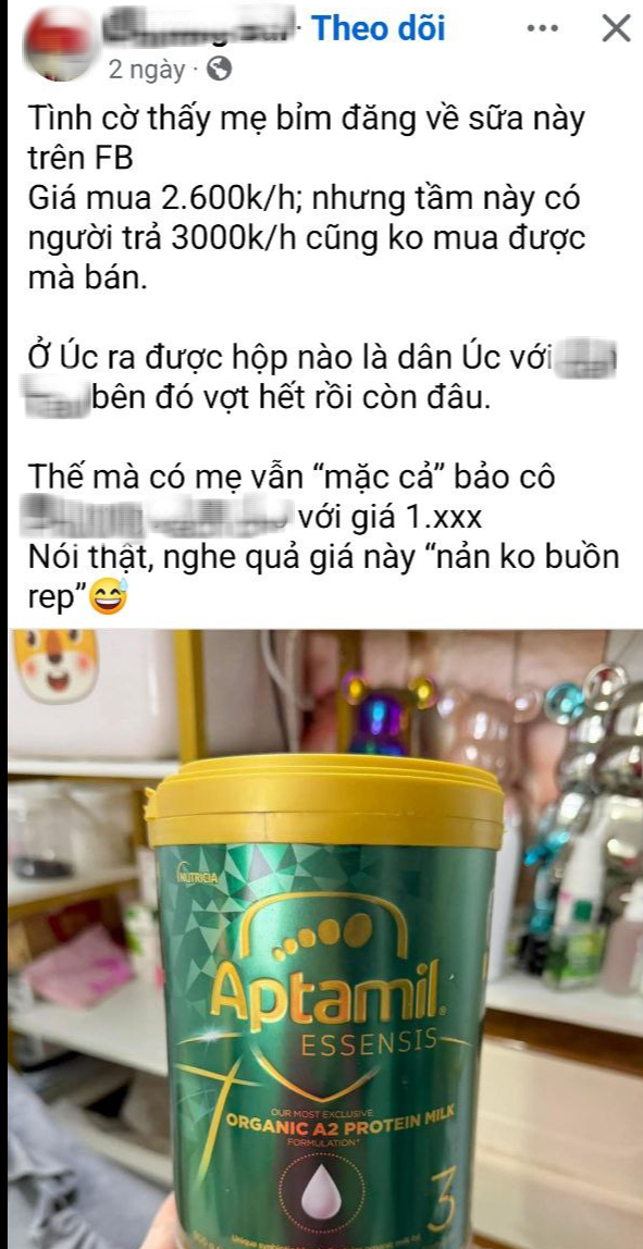Hết hồn với giá sữa ngoại "Ap Úc" lên đến 3 triệu/hộp: Các mẹ bỉm suýt xoa, đúng là sữa cho con nhà giàu!- Ảnh 1. Hết hồn với giá sữa ngoại "Ap Úc" lên đến 3 triệu/hộp: Các mẹ bỉm suýt xoa, đúng là sữa cho con nhà giàu!- Ảnh 1.
