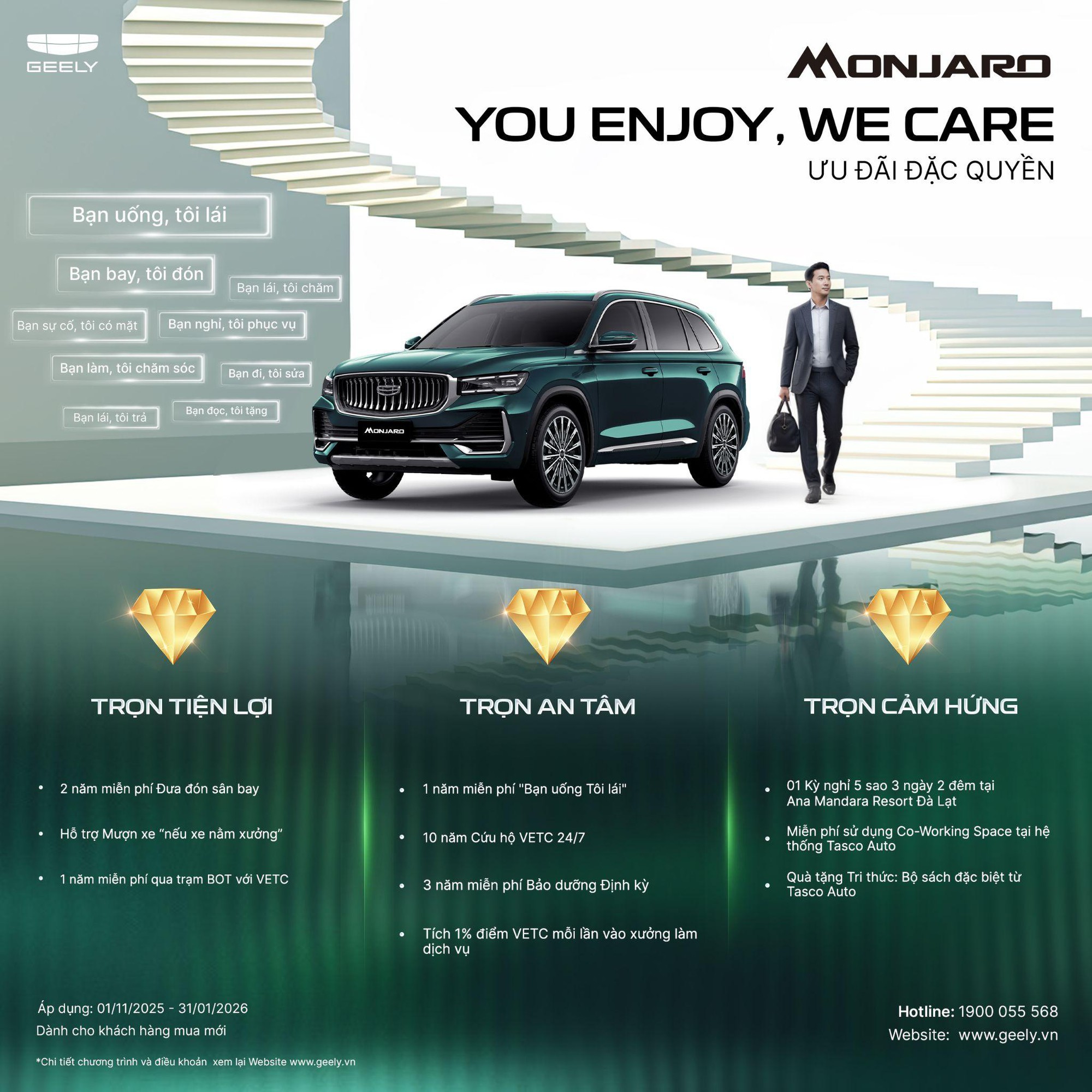 Mua Geely Monjaro nhận ưu đãi đặc quyền “chưa từng có” trong ngành ô tô Việt- Ảnh 1.