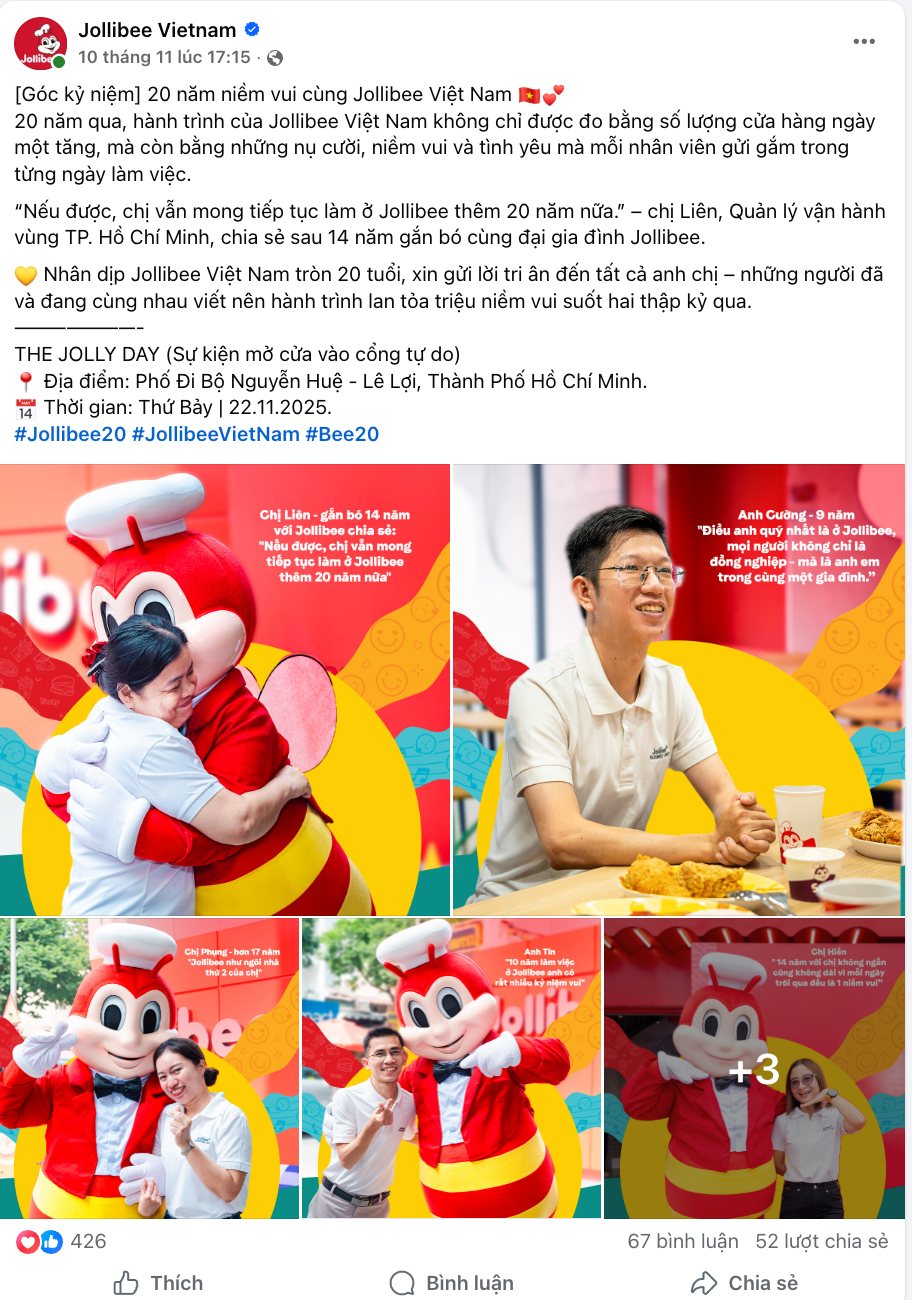 Jollibee Việt Nam: Dấu ấn đội ngũ và đối tác trong hành trình 20 năm phát triển- Ảnh 3.