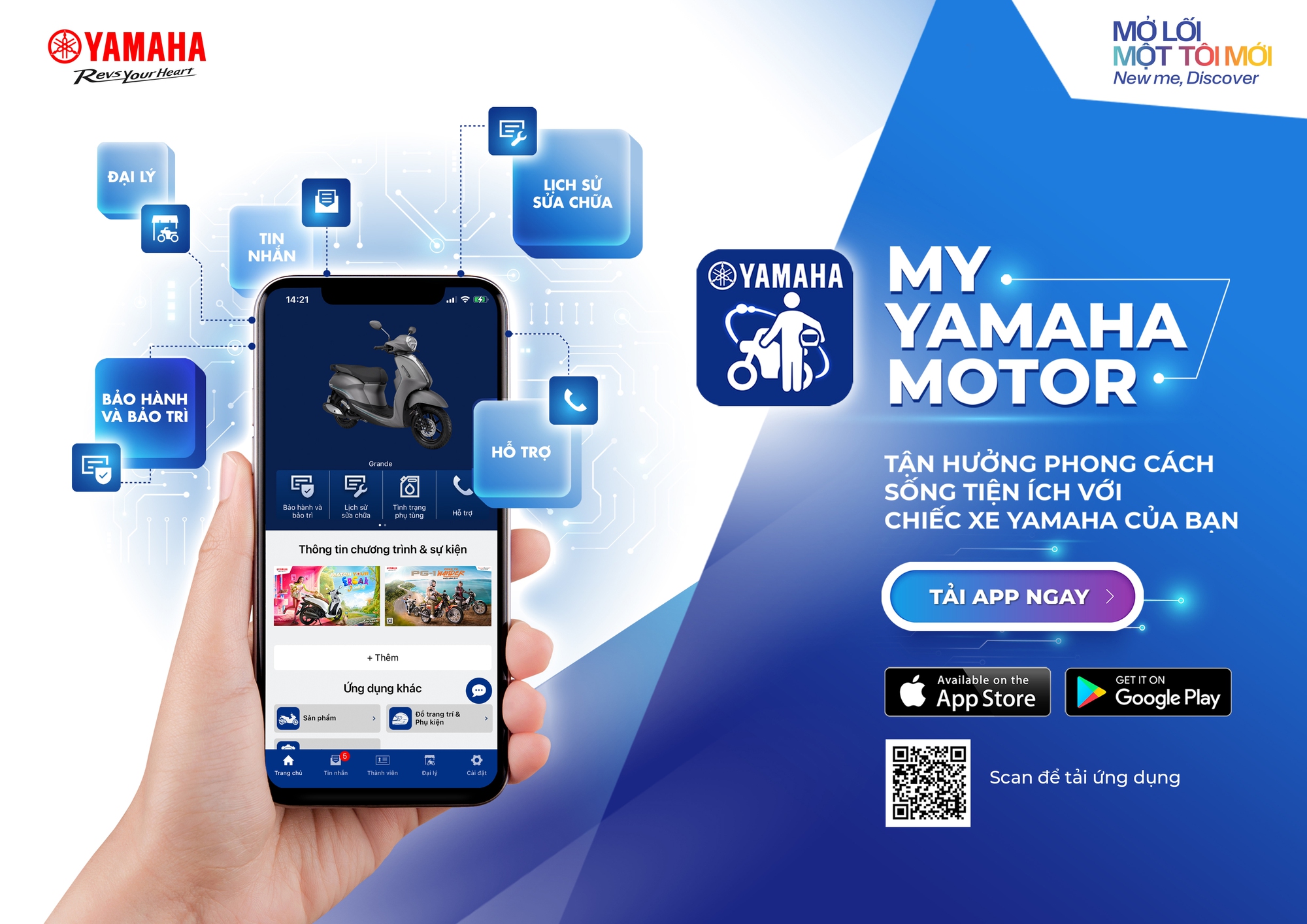 My Yamaha Motor app - Quản lý xe máy với trọn bộ tiện ích thông minh- Ảnh 2. My Yamaha Motor app - Quản lý xe máy với trọn bộ tiện ích thông minh- Ảnh 2.
