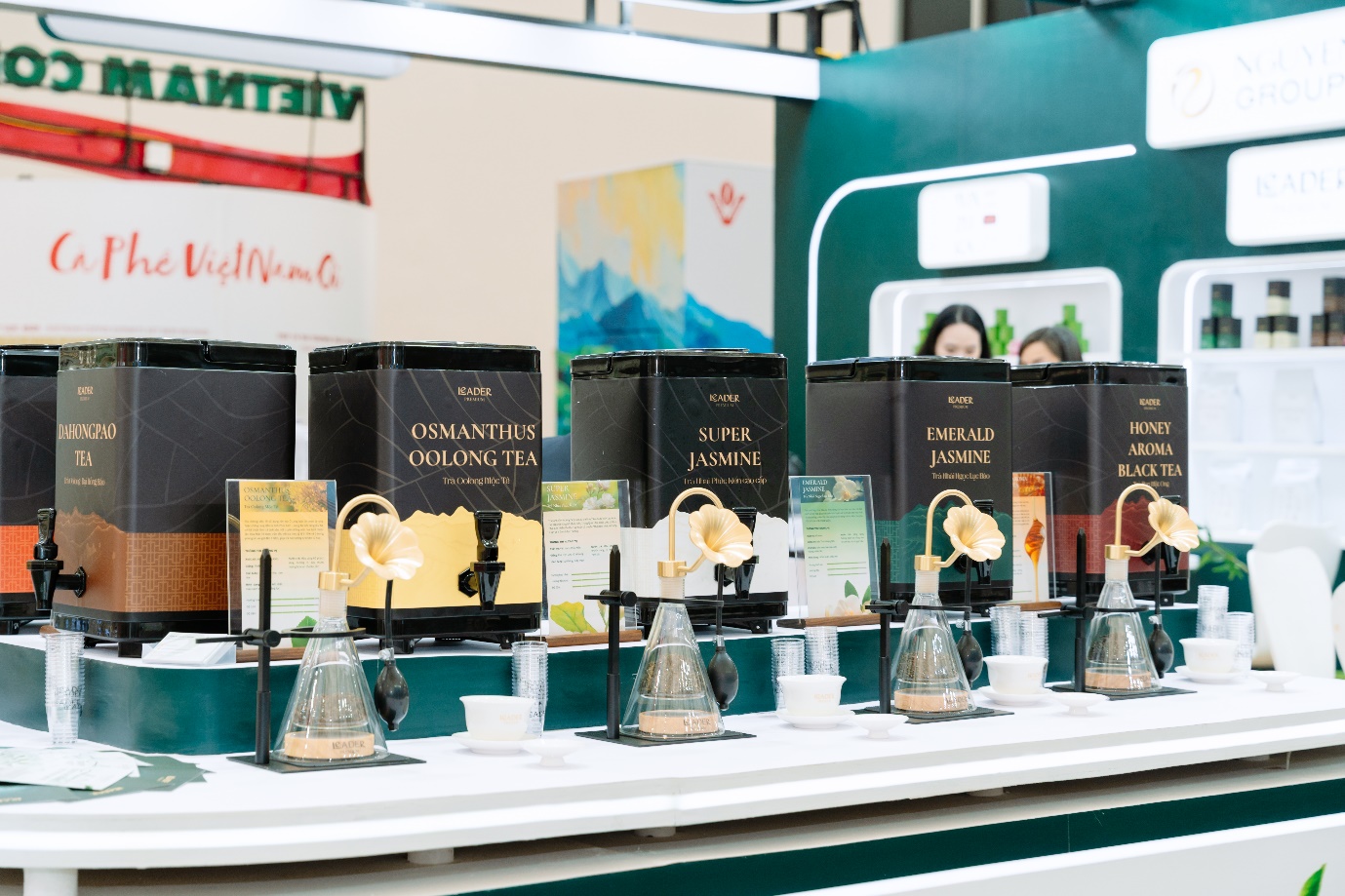 Nguyễn Phạm Group mang tới hai bộ sản phẩm: trà hoa và matcha tại Cafe Show 2025- Ảnh 3. Nguyễn Phạm Group mang tới hai bộ sản phẩm: trà hoa và matcha tại Cafe Show 2025- Ảnh 3.