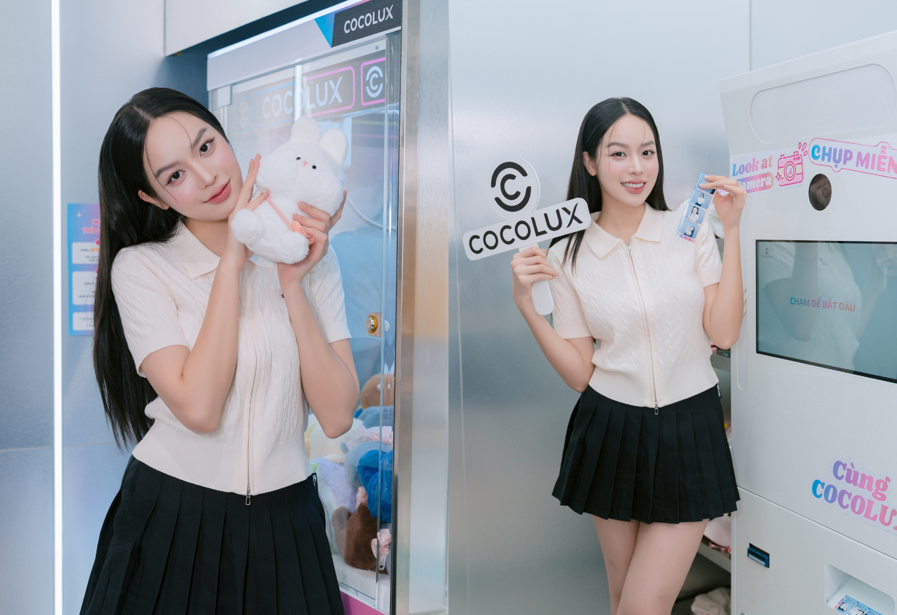 Hoa hậu Thanh Thuỷ - Lương Thuỳ Linh cùng đổ bộ Flagship COCOLUX, nhan sắc “đỉnh chóp” khiến fans không rời mắt- Ảnh 4.