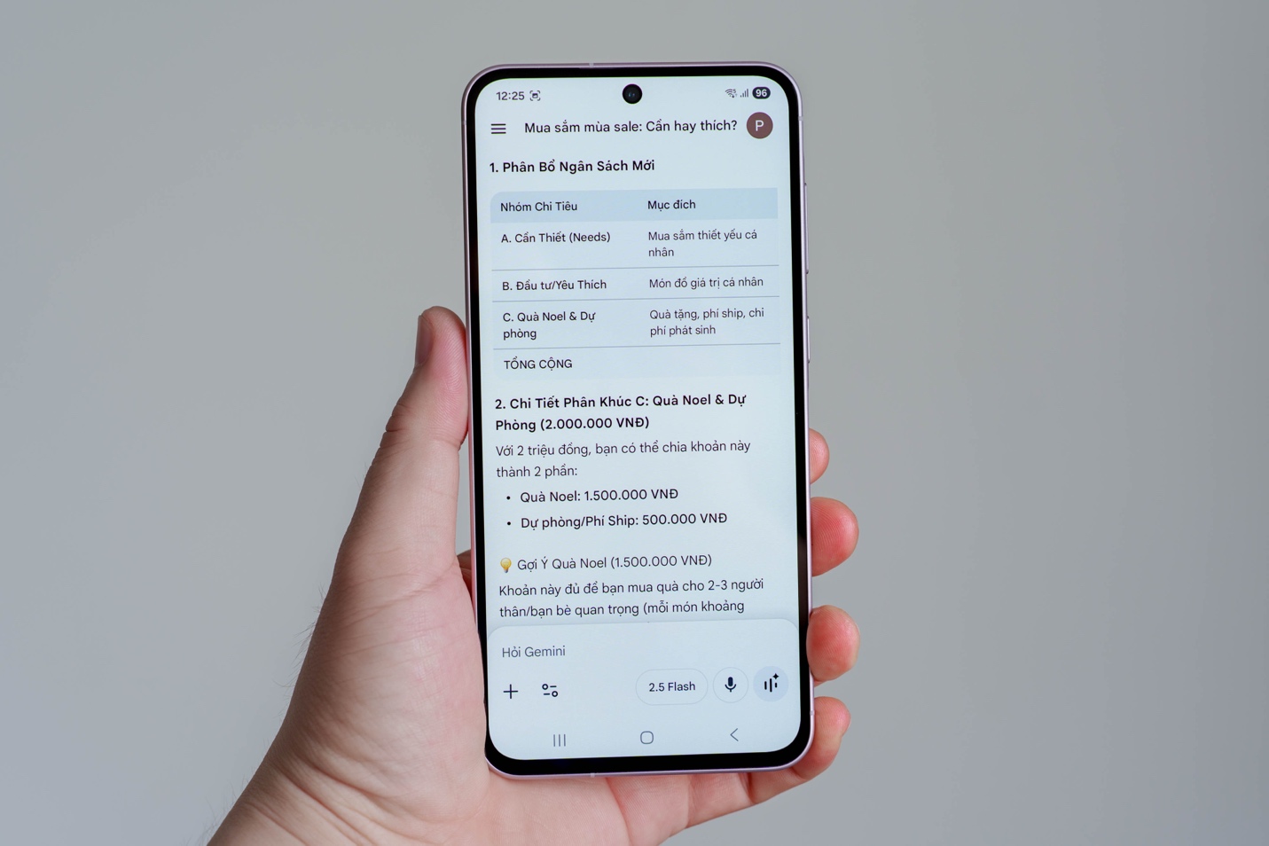 Tránh “bẫy” mua sắm cuối năm nhờ Gemini Live - Trợ lý AI giúp bạn tiêu tiền thông minh- Ảnh 4. Tránh “bẫy” mua sắm cuối năm nhờ Gemini Live - Trợ lý AI giúp bạn tiêu tiền thông minh- Ảnh 4.