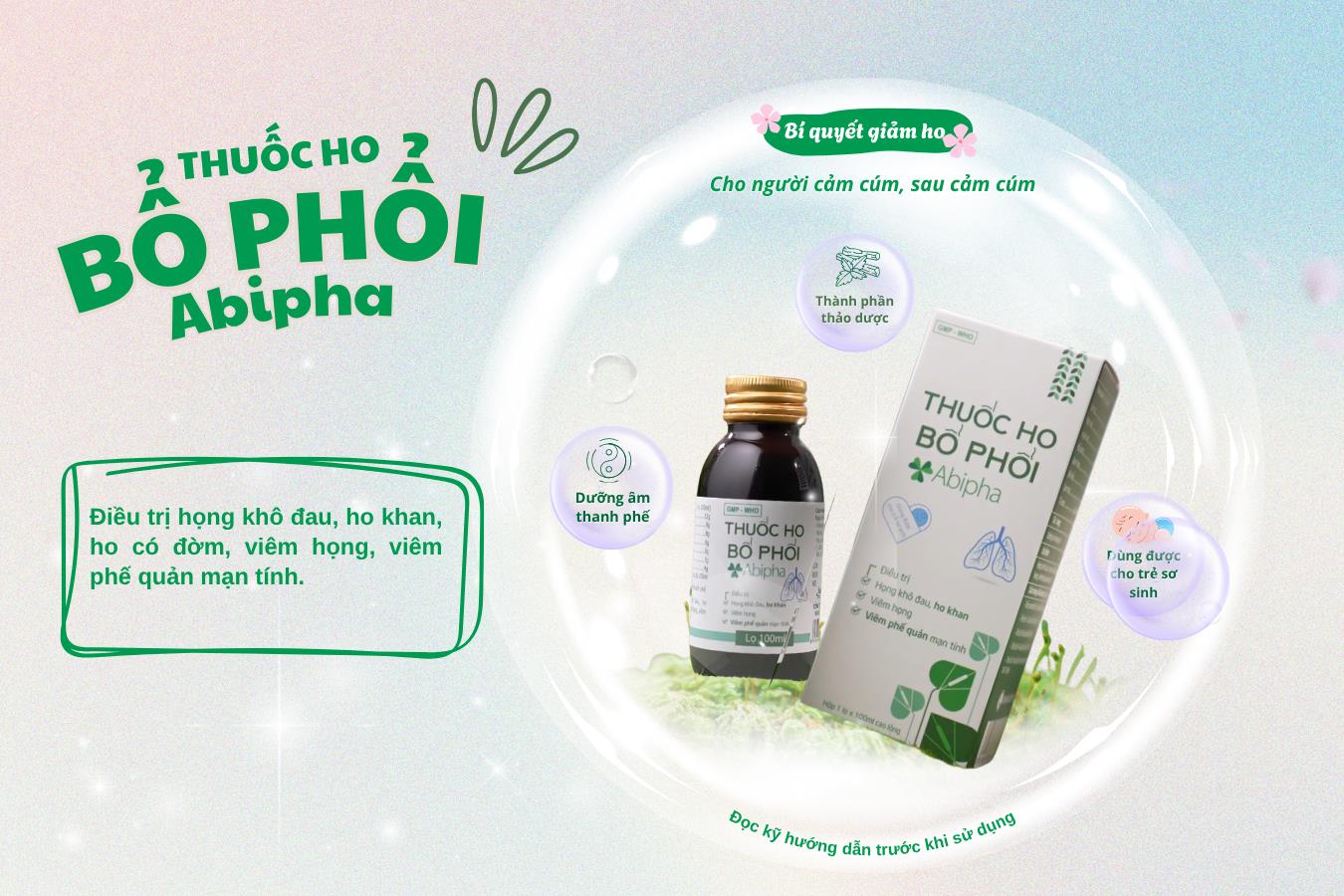 Thuốc ho bổ phổi Abipha: Bí quyết giảm ho cho người mắc cúm- Ảnh 2.