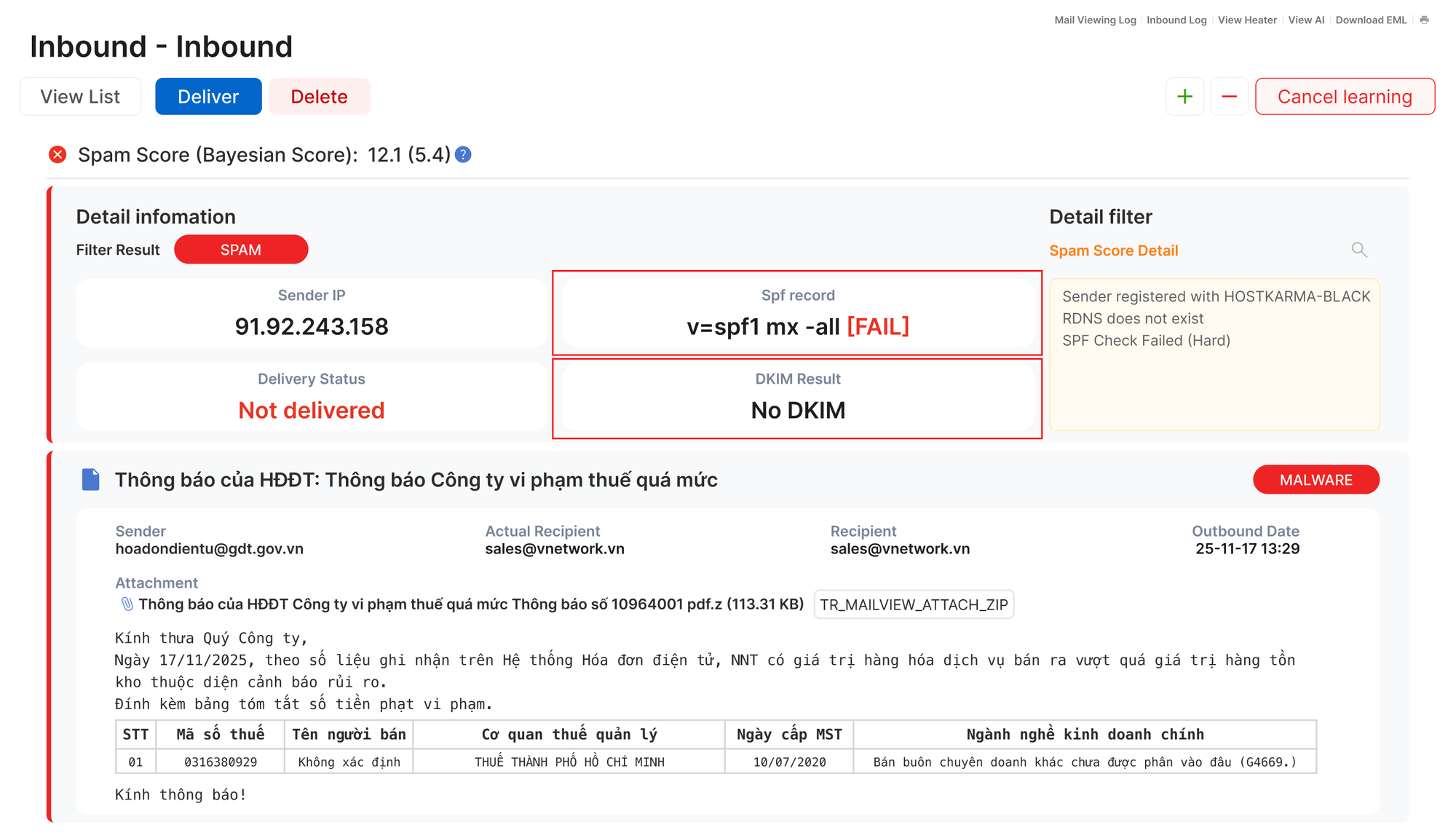 Chuyên gia cảnh báo bùng phát email giả mạo cơ quan Nhà nước- Ảnh 1.