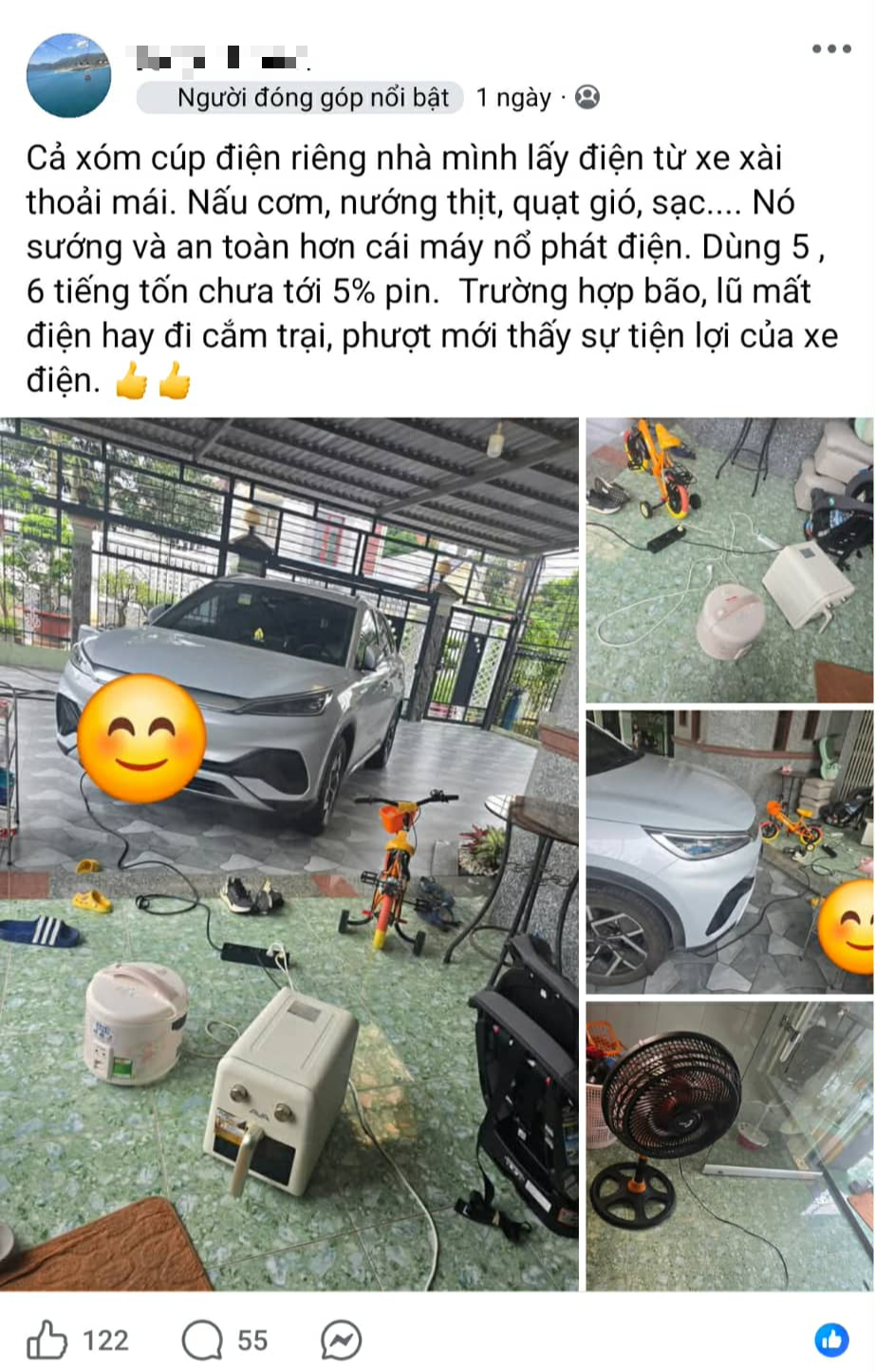 Mưa lũ mất điện nhưng nhà vẫn sáng đèn, có WiFi: Hóa ra nhờ tính năng 'ẩn' của chiếc xe máy điện này- Ảnh 4.