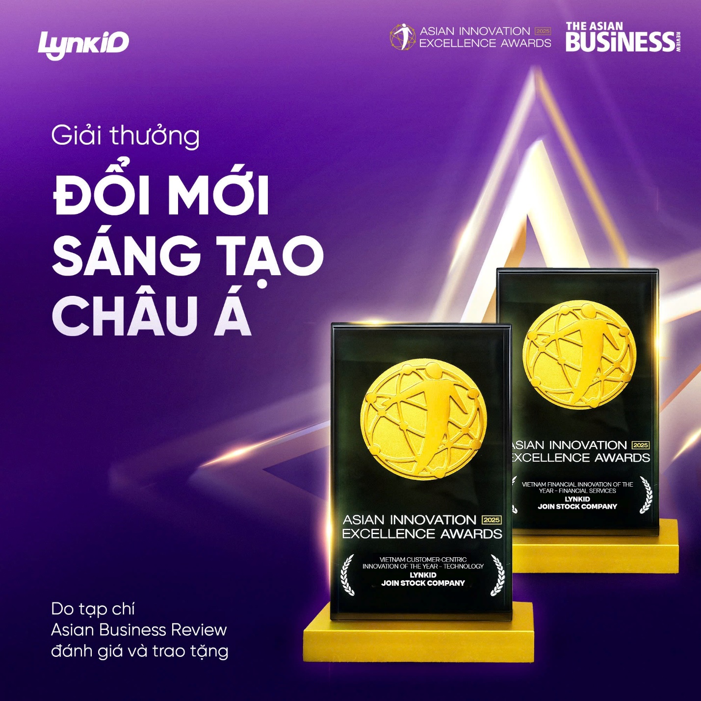 LynkiD được tạp chí quốc tế vinh danh với 2 giải thưởng tại Asian Innovation Excellence Awards 2025- Ảnh 1.