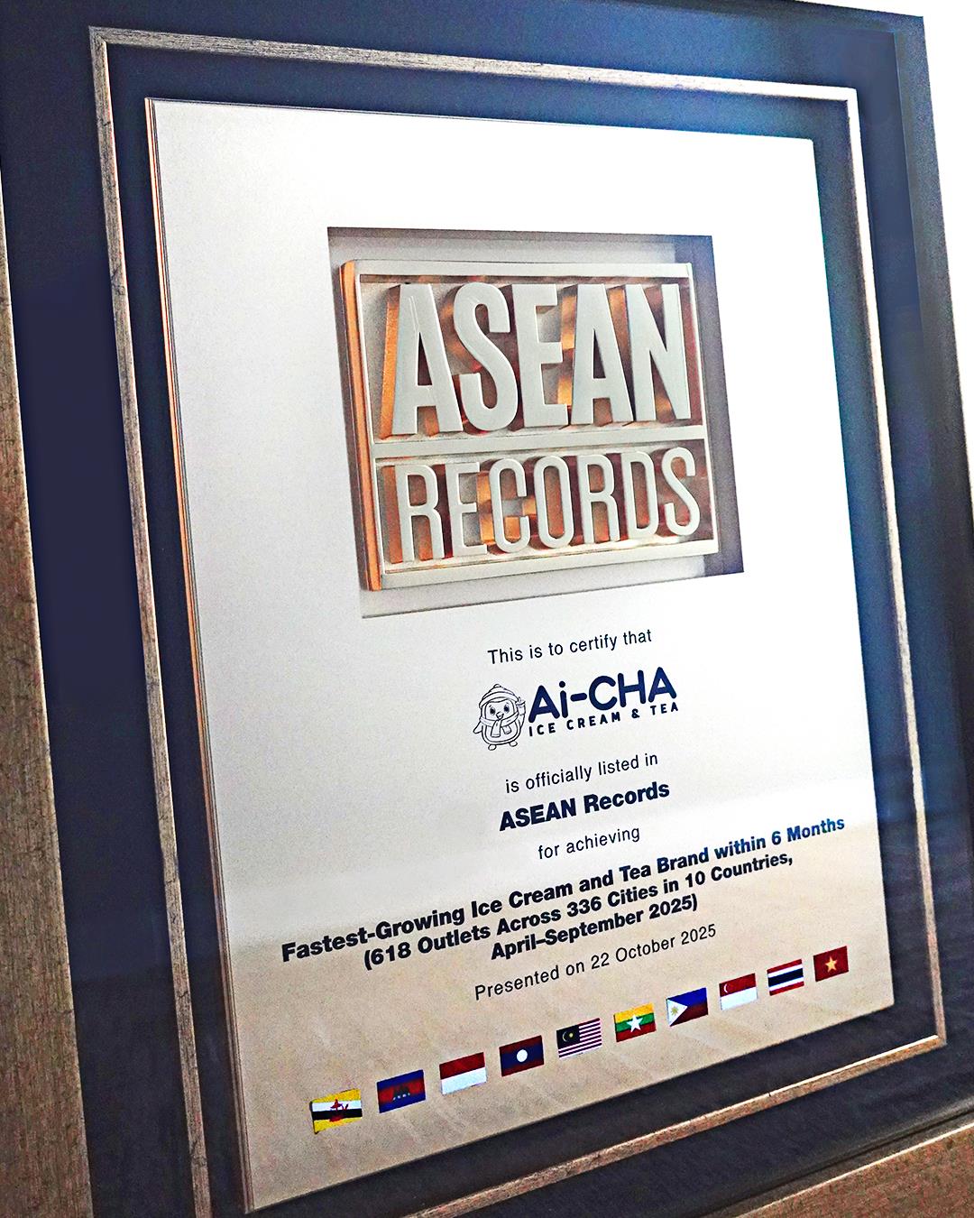Ai-CHA ghi danh kỷ lục ASEAN: Thương hiệu kem và trà phát triển nhanh nhất khu vực- Ảnh 1. Ai-CHA ghi danh kỷ lục ASEAN: Thương hiệu kem và trà phát triển nhanh nhất khu vực- Ảnh 1.