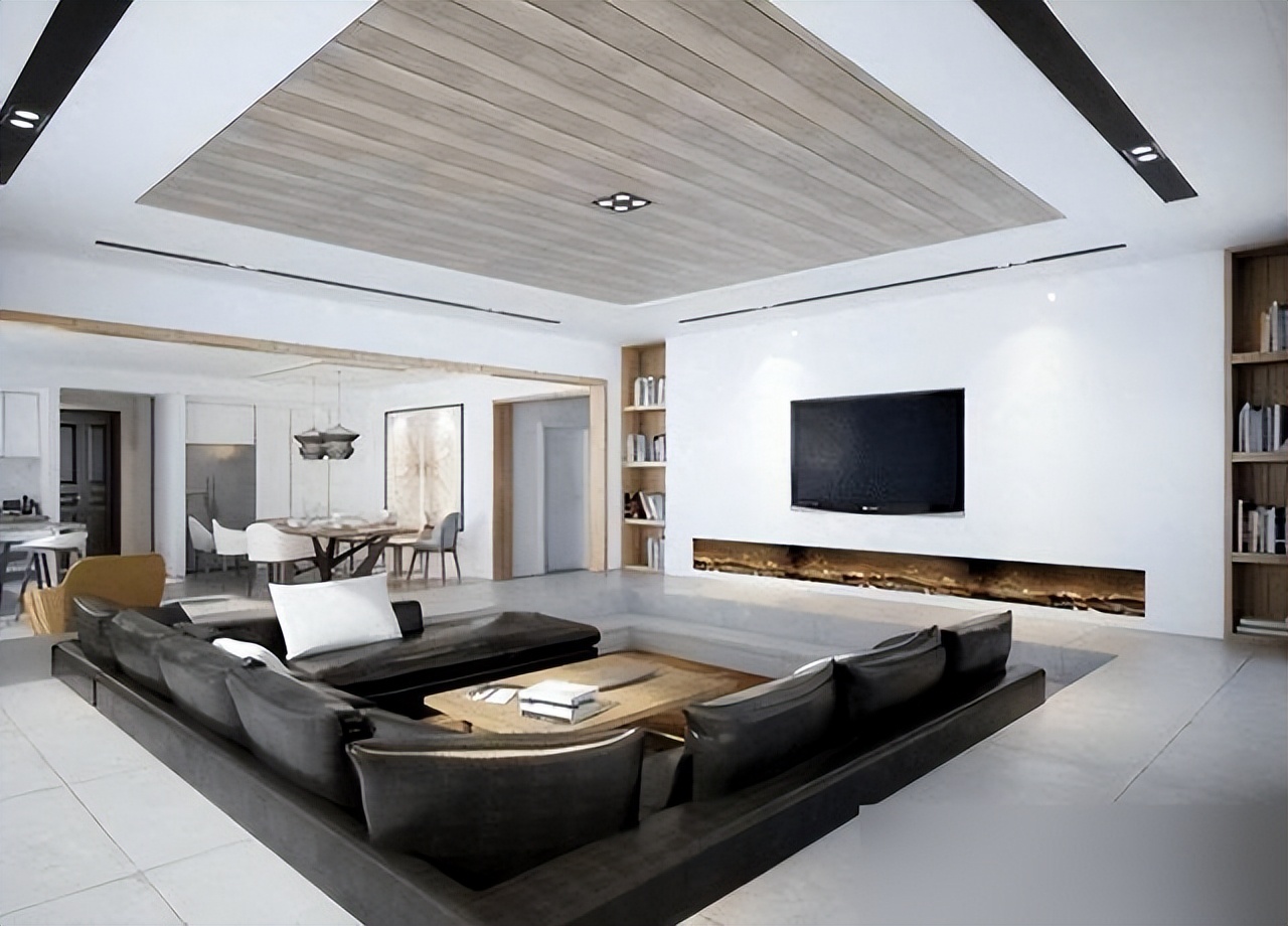 Tưởng chồng làm liều khi hạ sàn phòng khách 45 cm, ai ngờ lại tạo nên góc sống khiến ai đến cũng khen thông minh!- Ảnh 3. Tưởng chồng làm liều khi hạ sàn phòng khách 45 cm, ai ngờ lại tạo nên góc sống khiến ai đến cũng khen thông minh!- Ảnh 3.