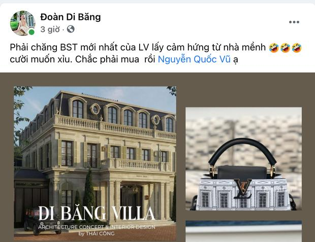 Hài như cách Đoàn Di Băng khoe đồ hiệu: Mua Louis Vuitton vì bắt chước biệt thự 400 tỷ nhà mình?- Ảnh 3. Hài như cách Đoàn Di Băng khoe đồ hiệu: Mua Louis Vuitton vì bắt chước biệt thự 400 tỷ nhà mình?- Ảnh 3.