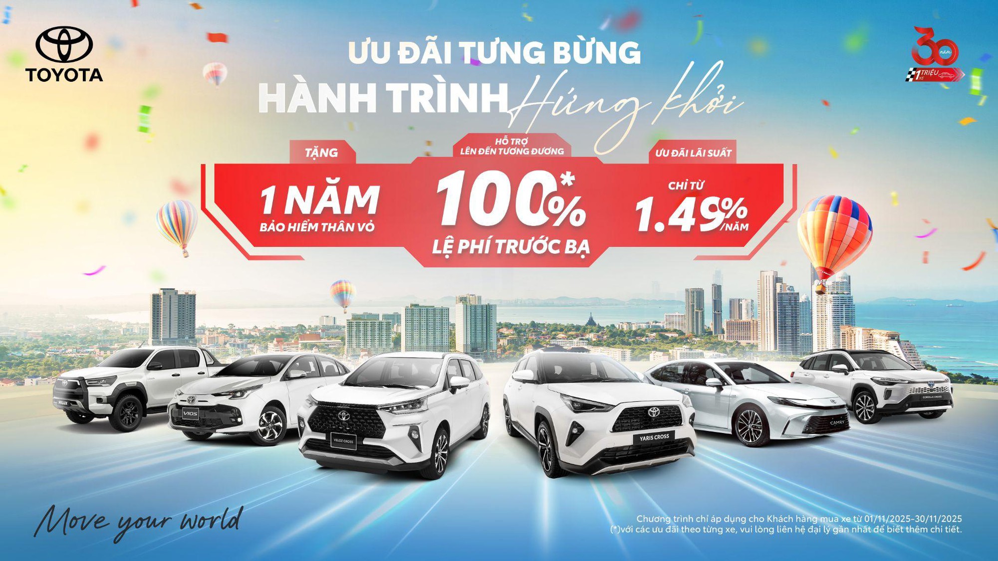 Tưng bừng lễ hội, Toyota tung loạt ưu đãi, giúp khách hàng tiết kiệm hơn 150 triệu đồng khi mua xe- Ảnh 1. Tưng bừng lễ hội, Toyota tung loạt ưu đãi, giúp khách hàng tiết kiệm hơn 150 triệu đồng khi mua xe- Ảnh 1.
