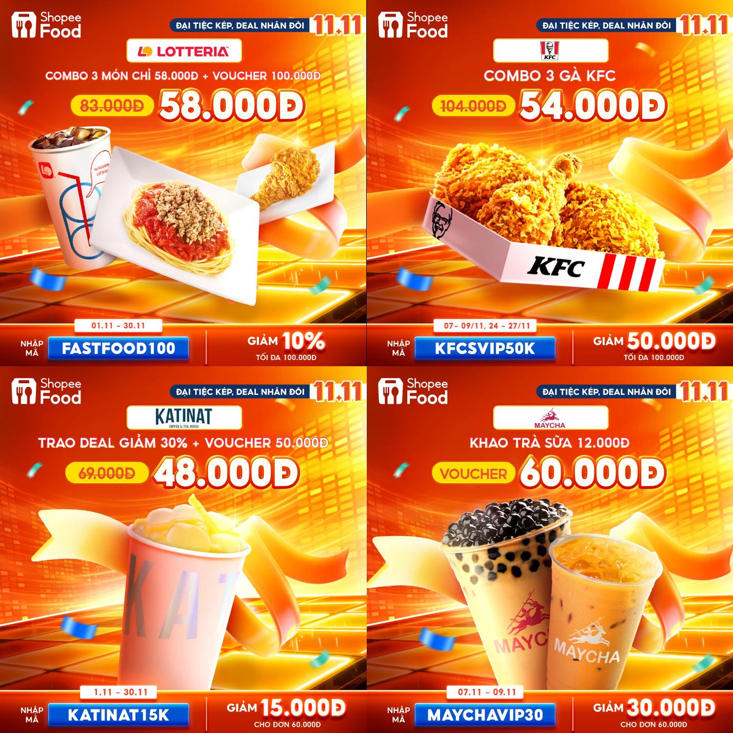 Đoán xem loạt thương hiệu hot nào mang đến ưu đãi "đỉnh chóp" tháng 11 này cùng ShopeeFood- Ảnh 2. Đoán xem loạt thương hiệu hot nào mang đến ưu đãi "đỉnh chóp" tháng 11 này cùng ShopeeFood- Ảnh 2.