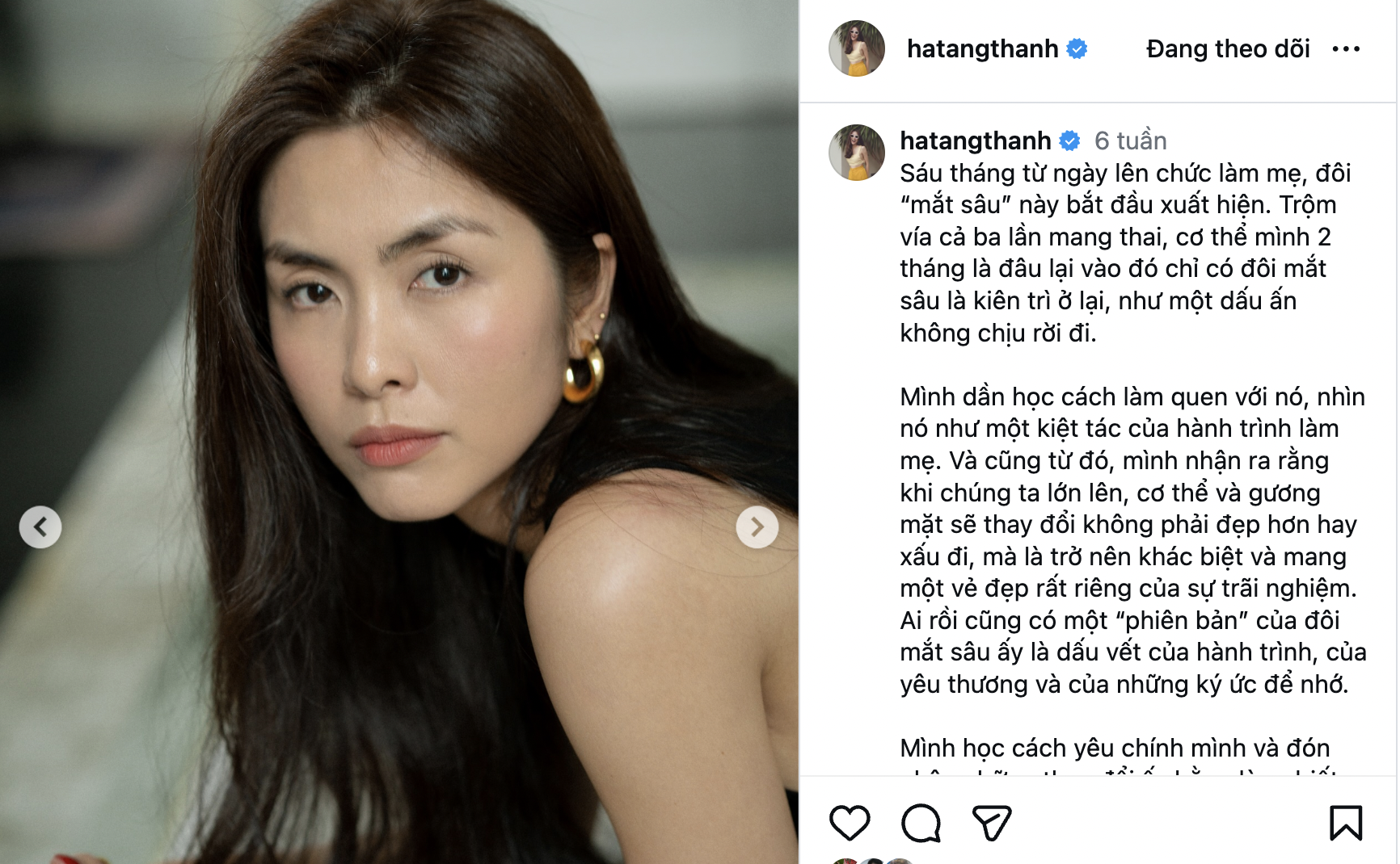 Mẹ 3 con Hà Tăng và đôi mắt in hằn dấu vết tuổi tác: "Đây là một kiệt tác của hành trình làm mẹ"- Ảnh 4. Mẹ 3 con Hà Tăng và đôi mắt in hằn dấu vết tuổi tác: "Đây là một kiệt tác của hành trình làm mẹ"- Ảnh 4.