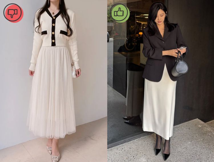 4 mẫu chân váy khiến phong cách của chị em tụt dốc, sang năm 2026 lại càng lỗi mốt- Ảnh 3. 4 mẫu chân váy khiến phong cách của chị em tụt dốc, sang năm 2026 lại càng lỗi mốt- Ảnh 3.